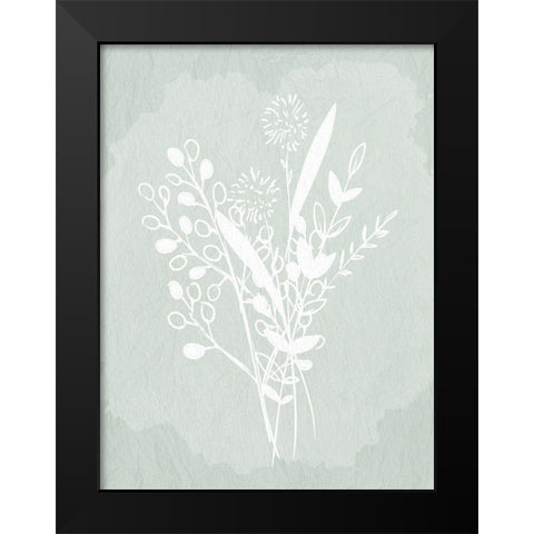 Floral Sketch 1 Black Modern Wood Framed Art Print by Allen, Kimberly
