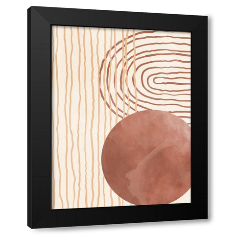 Organic Desert 1 Black Modern Wood Framed Art Print with Double Matting by Allen, Kimberly