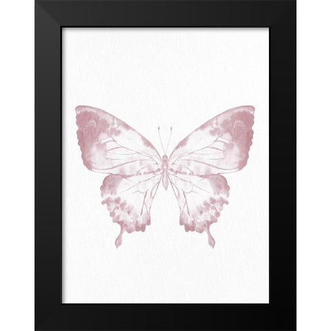 Pressed Butterfly 1 Black Modern Wood Framed Art Print by Allen, Kimberly