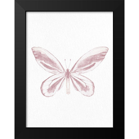 Pressed Butterfly 2 Black Modern Wood Framed Art Print by Allen, Kimberly