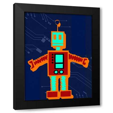 I Robot 2 Black Modern Wood Framed Art Print with Double Matting by Allen, Kimberly