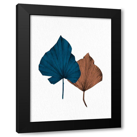 Blue Fan 1 Black Modern Wood Framed Art Print by Allen, Kimberly