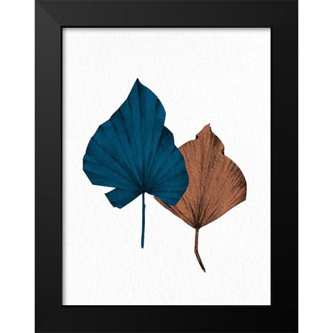 Blue Fan 1 Black Modern Wood Framed Art Print by Allen, Kimberly