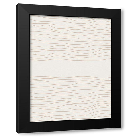 In Line 2 Black Modern Wood Framed Art Print by Allen, Kimberly