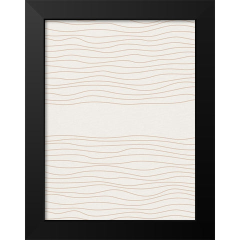 In Line 2 Black Modern Wood Framed Art Print by Allen, Kimberly