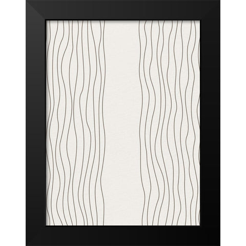 In Line 3 Black Modern Wood Framed Art Print by Allen, Kimberly