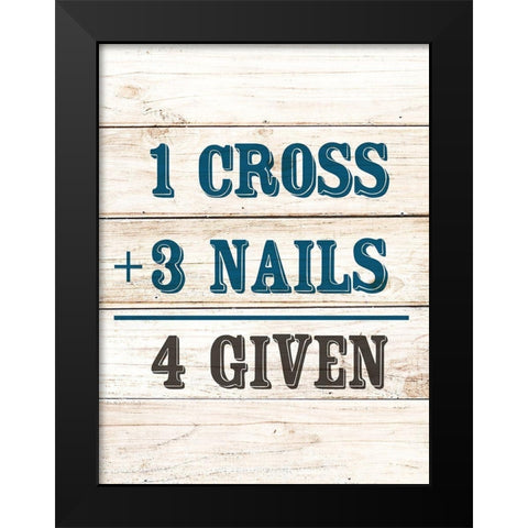 4 Given Black Modern Wood Framed Art Print by Allen, Kimberly