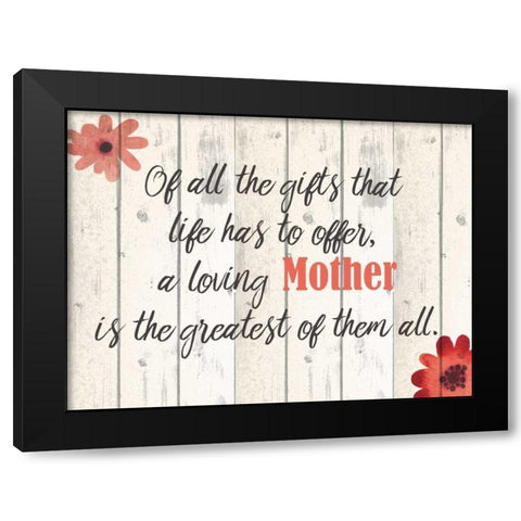 Of All The Gifts Black Modern Wood Framed Art Print with Double Matting by Allen, Kimberly