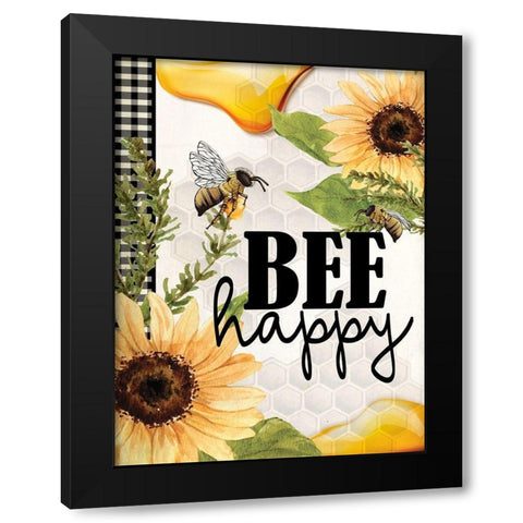 Bee Keeper 5 Black Modern Wood Framed Art Print with Double Matting by Allen, Kimberly
