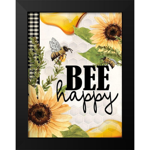 Bee Keeper 5 Black Modern Wood Framed Art Print by Allen, Kimberly