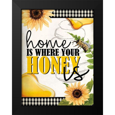 Bee Keeper 6 Black Modern Wood Framed Art Print by Allen, Kimberly