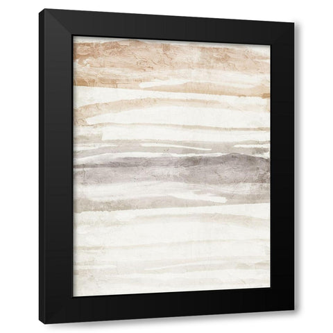 Layers of Earth Black Modern Wood Framed Art Print with Double Matting by Allen, Kimberly
