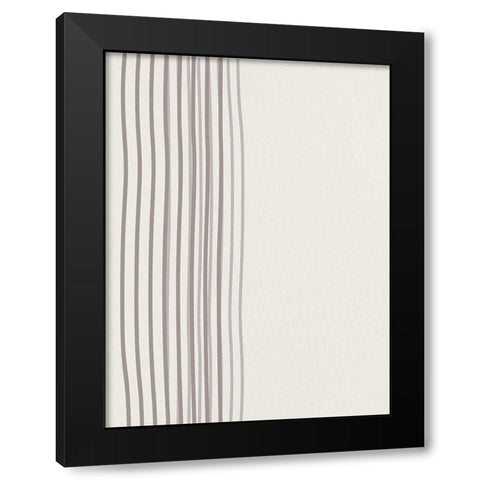Lined 1 Black Modern Wood Framed Art Print with Double Matting by Allen, Kimberly