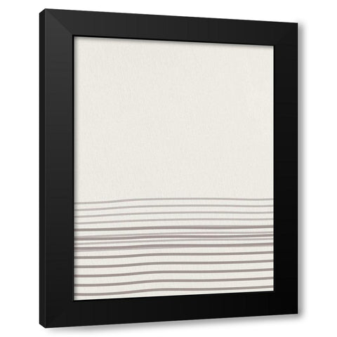 Lined 2 Black Modern Wood Framed Art Print by Allen, Kimberly