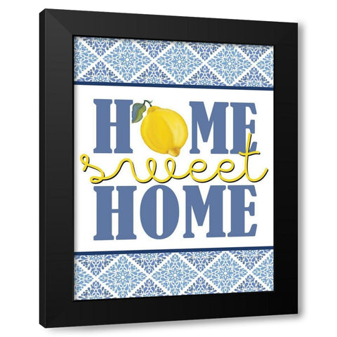 Lemon Tile 14 Black Modern Wood Framed Art Print with Double Matting by Allen, Kimberly