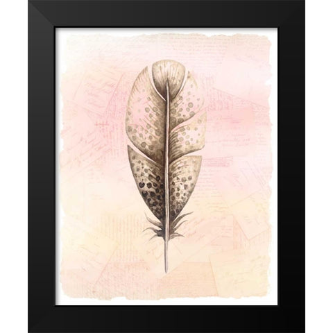 Spring Feather 2 Black Modern Wood Framed Art Print by Allen, Kimberly