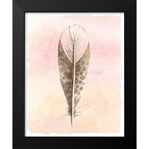 Spring Feather 3 Black Modern Wood Framed Art Print by Allen, Kimberly