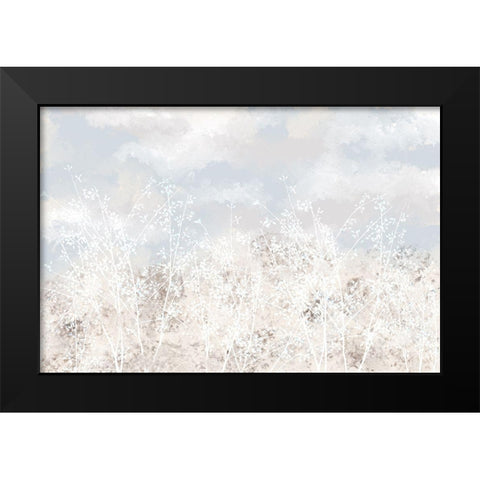 Soft Field Black Modern Wood Framed Art Print by Allen, Kimberly