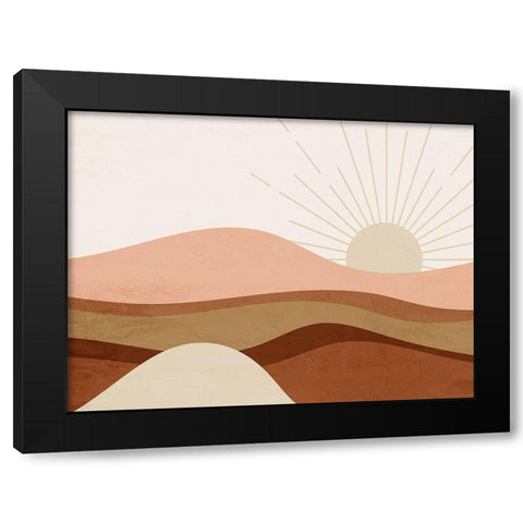 Sunrise Black Modern Wood Framed Art Print by Allen, Kimberly