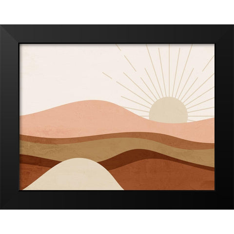 Sunrise Black Modern Wood Framed Art Print by Allen, Kimberly