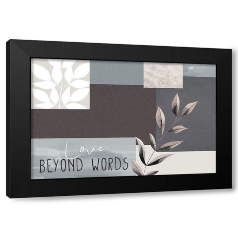 Love Beyond 6 Black Modern Wood Framed Art Print by Allen, Kimberly
