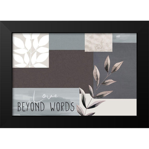 Love Beyond 6 Black Modern Wood Framed Art Print by Allen, Kimberly