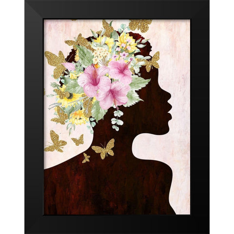 Butterfly Flight 1 Black Modern Wood Framed Art Print by Allen, Kimberly