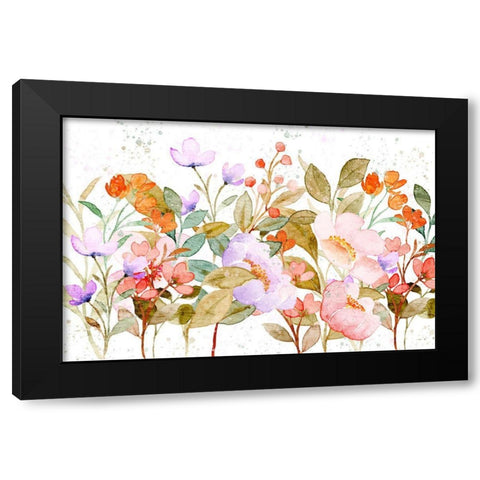 Wildflower Spotted Black Modern Wood Framed Art Print with Double Matting by Allen, Kimberly