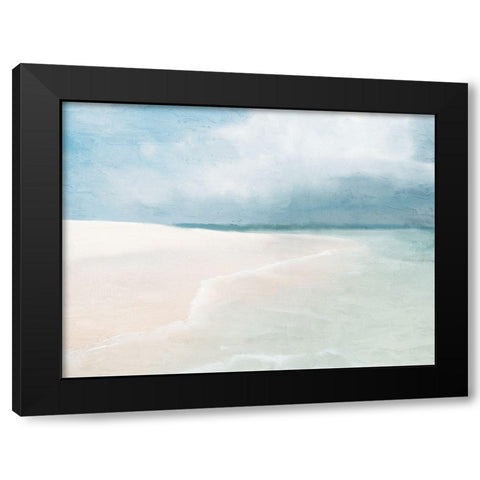 Stormy Beach Black Modern Wood Framed Art Print with Double Matting by Allen, Kimberly