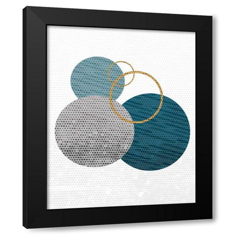 Circle Time 1 Black Modern Wood Framed Art Print by Allen, Kimberly
