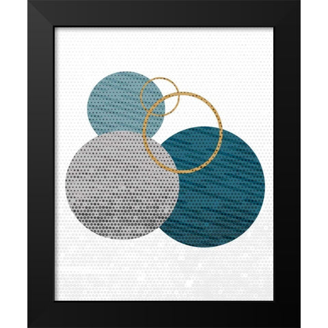 Circle Time 1 Black Modern Wood Framed Art Print by Allen, Kimberly