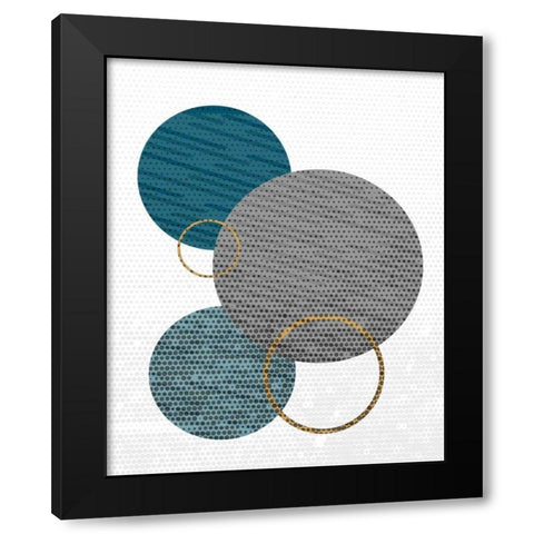 Circle Time 2 Black Modern Wood Framed Art Print by Allen, Kimberly