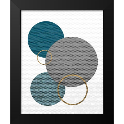 Circle Time 2 Black Modern Wood Framed Art Print by Allen, Kimberly