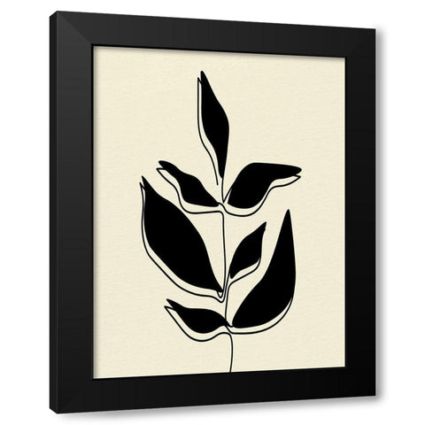 Natural 4 Black Modern Wood Framed Art Print with Double Matting by Allen, Kimberly