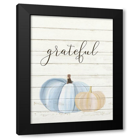Grateful Pumpkins 1 Black Modern Wood Framed Art Print with Double Matting by Allen, Kimberly