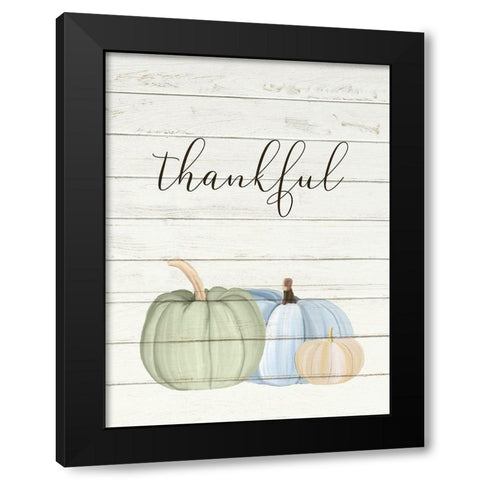Grateful Pumpkins 2 Black Modern Wood Framed Art Print with Double Matting by Allen, Kimberly