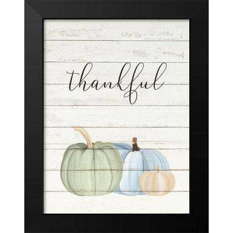 Grateful Pumpkins 2 Black Modern Wood Framed Art Print by Allen, Kimberly
