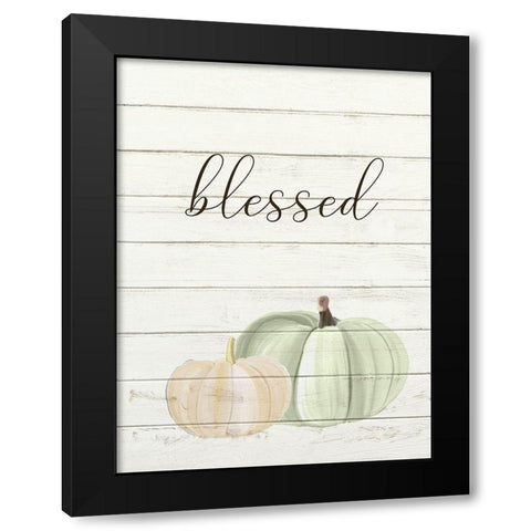 Grateful Pumpkins 3 Black Modern Wood Framed Art Print with Double Matting by Allen, Kimberly