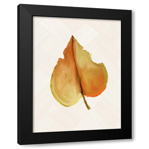 Fall Leaves 3 Black Modern Wood Framed Art Print by Allen, Kimberly