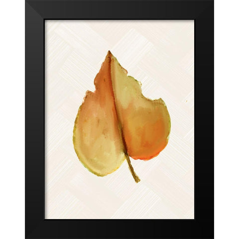 Fall Leaves 3 Black Modern Wood Framed Art Print by Allen, Kimberly