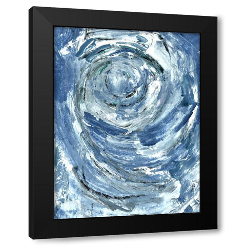 Circled Black Modern Wood Framed Art Print by Allen, Kimberly