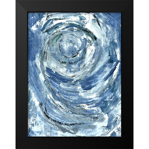 Circled Black Modern Wood Framed Art Print by Allen, Kimberly