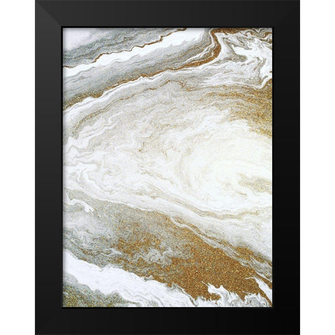 Clouds of Gold 2 Black Modern Wood Framed Art Print by Allen, Kimberly