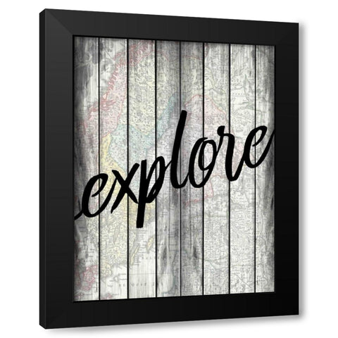 Explorer Wood Black Modern Wood Framed Art Print with Double Matting by Allen, Kimberly