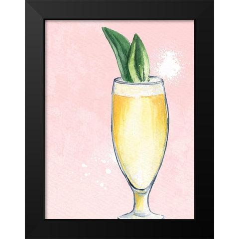 Cocktails 2 Black Modern Wood Framed Art Print by Allen, Kimberly