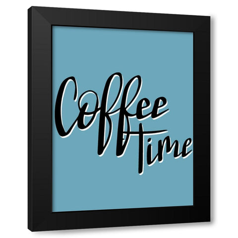 Time for Coffee 1 Black Modern Wood Framed Art Print by Allen, Kimberly
