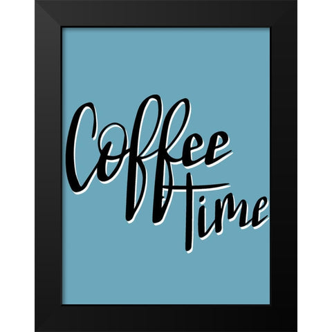 Time for Coffee 1 Black Modern Wood Framed Art Print by Allen, Kimberly