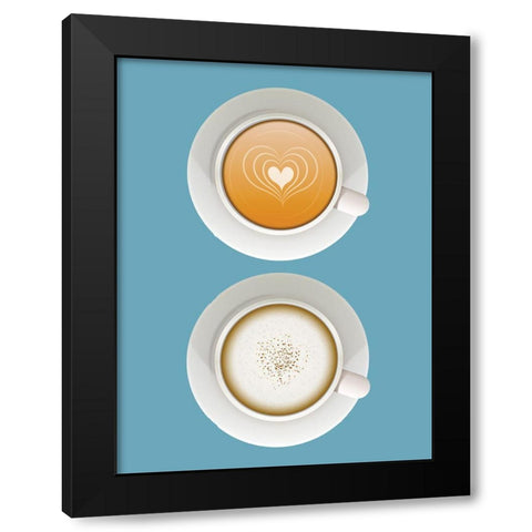 Time for Coffee 2 Black Modern Wood Framed Art Print by Allen, Kimberly