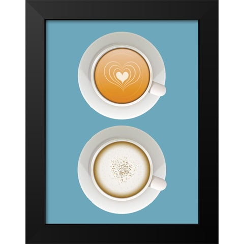 Time for Coffee 2 Black Modern Wood Framed Art Print by Allen, Kimberly