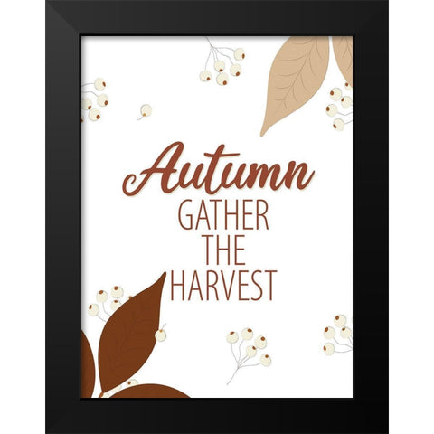 Autumn Harvest 1 Black Modern Wood Framed Art Print by Allen, Kimberly